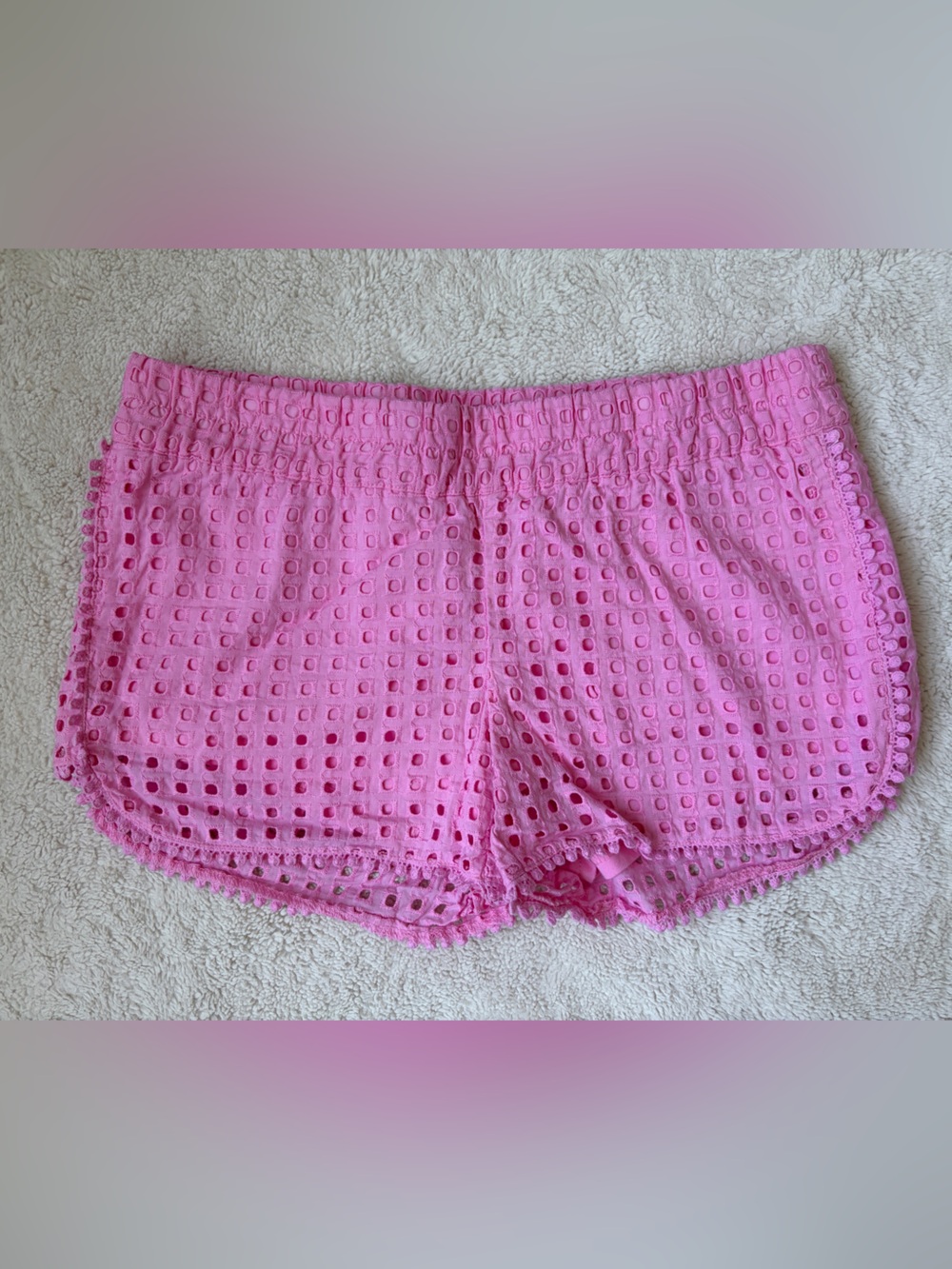 Lilly Pulitzer for Target Pink Eyelet Shorts Women Size XS